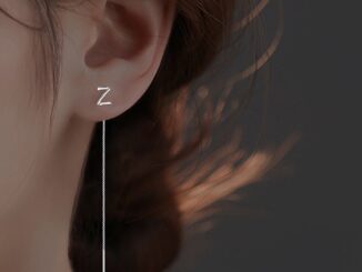 Yescont ต่างหูโซ่ จี้ตัวอักษร A-Z ประดับพู่ เครื่องประดับ สําหรับผู้หญิง TH