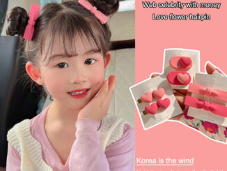 กิ๊บติดผม รูปหัวใจ สีชมพูหวาน สําหรับเด็กผู้หญิง 2023