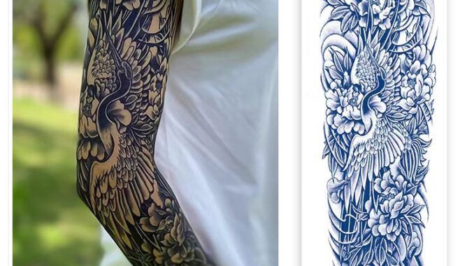 【COCO Magic tattoo】สติกเกอร์รอยสักชั่วคราว กึ่งถาวร กันน้ํา ติดทนนาน 15 วัน 47 ซม.*16 ซม.