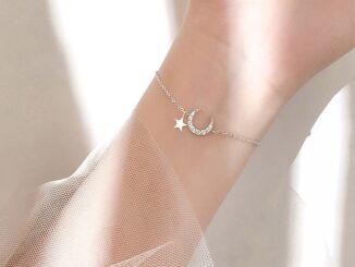 สร้อยข้อมือ สายโซ่ จี้รูปดาว ดวงจันทร์ สไตล์เกาหลี สําหรับผู้หญิง และนักเรียน