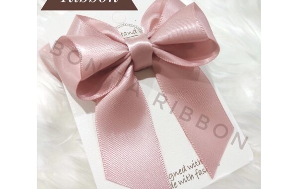 [HM021] โบว์ติดผมผ้าซาตินสี sweet nectar สวยหวาน collection Bonita Signature