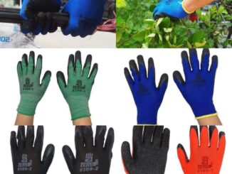 ถุงมือเคลือบยาง ทำงานหลายชนิด 1 แพ็คมี 12 คู่มีหลากหลายสี พร้อมส่ง