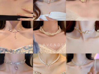 สร้อยคอมุกสุดหรู มุกคามิเลีย ทิวลิปหัวใจโบว์
