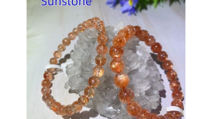 Sunstone ซันสโตน สีส้ม แสงสวย เกรดสูง พร้อมใบรับรอง หินนําโชค หินมงคล