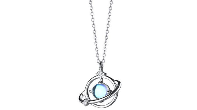 สร้อยคอเงินแท้ Aura Planet ♡. ส่งฟรี EMS ! [D11-2]