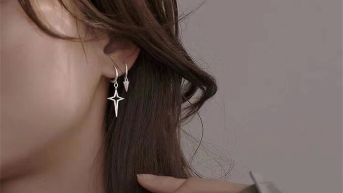 ต่างหู โลหะผสม ทรงไม่สมมาตร สไตล์ฮิปฮอป สําหรับผู้ชาย และผู้หญิง LQZ ต่างหู โลหะผสม ทรงไม่สมมาตร สไตล์ฮิปฮอป สําหรับผู้ชาย และผู้หญิง LQZ