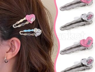 [ Featured ] กิ๊บติดผมหน้าม้า ด้านข้าง เด็กผู้หญิง แฟชั่น / ปิ่นปักผม คริสตัล หัวใจ สีชมพู / เครื่องประดับผมหวาน