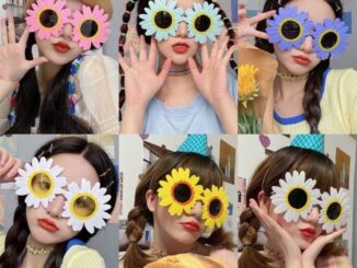 Tiktok ใหม่ ดอกเดซี่ น่ารัก แว่นตา แฟนสาว วันเกิด ปาร์ตี้ อุปกรณ์