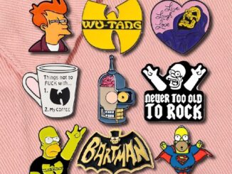 เข็มกลัด รูปโลโก้ร็อค The Simpsons WU-TANG สีดํา เครื่องประดับ สําหรับของขวัญ