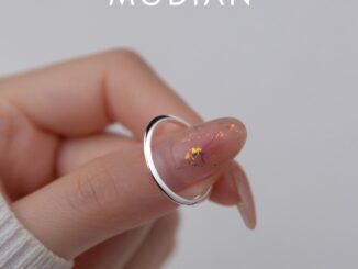 Modian แหวนเงินสเตอร์ลิง 925 เรียบง่าย ปรับขนาดได้ 6-9 เครื่องประดับ สําหรับผู้หญิง งานแต่งงาน ของขวัญ