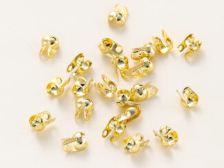 St.kunkka บักเกิลลูกปัด สีทอง 18K ไม่ซีดจาง สําหรับเชื่อมต่อสร้อยข้อมือ 50 ชิ้น