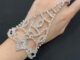 Fashion Jewele สายรัดข้อมือ และแหวน ประดับคริสตัล พลอยเทียม สําหรับเจ้าสาว งานแต่งงาน