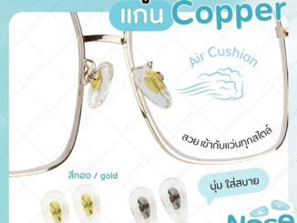 ซิลิโคนแป้นรองจมูกแว่นตา Air แกน copper แป้นจมูกแว่น มี 2 สี
