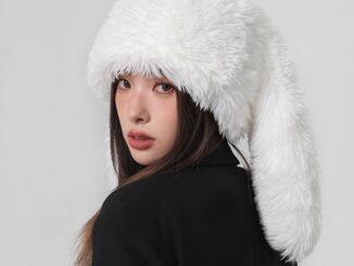 Misskoi [พร้อมส่ง] หมวกหูกระต่ายน่ารัก ผ้ากํามะหยี่ขนนิ่ม สีแดงกุหลาบ แฟชั่นฤดูใบไม้ร่วง และฤดูหนาว