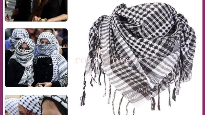 Royal Ethnic Keffiyeh ผ้าพันคอ ป้องกันฝุ่น สไตล์อาหรับ Royal Ethnic Keffiyeh ผ้าพันคอ ป้องกันฝุ่น สไตล์อาหรับ