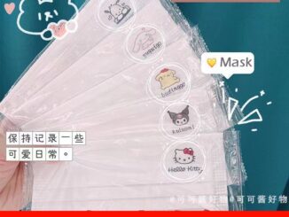 หน้ากาก ลายการ์ตูน Sanrio Kuloumi Kt คละสี สําหรับผู้ใหญ่ และผู้หญิง จํานวน 50 ชิ้น