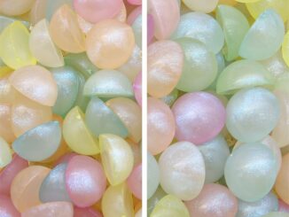 [10/12 มม.] ลูกปัดอะคริลิค รูปนางเงือกออโรร่า แฮนด์เมด diy คละสี