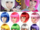 วิกผมบ๊อบสั้นตรง วิกผมคอสเพลย์ 13 สี สําหรับผู้หญิง