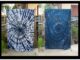 ผ้าบาติกมัดย้อมสีคราม ผ้าคลุมไหล่-ผ้าชายหาดมัดย้อมผืนใหญ่ขนาด 110x200 ซม. ผ้าสปันเนื้อนุ่มเบา
