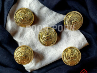 กระดุมครุฑ ช-ญ (5เม็ด) ใส่ชุดปกติขาว