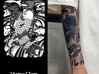 【COCO Magic tattoo】สติกเกอร์รอยสักชั่วคราว กึ่งถาวร กันน้ํา ติดทนนาน 15 วัน 24 ซม.*17 ซม.