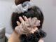 Tulle ยางรัดผมหางม้า ประดับเพชรเทียม