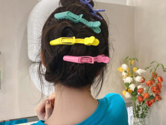 CODพร้อมส่งกิ๊บติดผมหลากสีจระเข้สไตล์ญี่ปุ่นหน้าม้าเครื่องประดับผม-RANLIYY