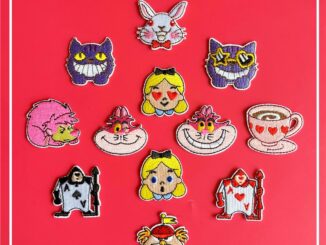 ☸ แผ่นแพทช์รีด ลายการ์ตูน Alice In Wonderland ☸ แผ่นแพทช์ รูปแมวเชสเชียร์ DIY สําหรับเย็บตกแต่งเสื้อผ้า 1 ชิ้น