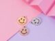 จี้สเตนเลส รูปหน้ายิ้ม รูด้านนอก 9 มม. สําหรับทําเครื่องประดับ diy