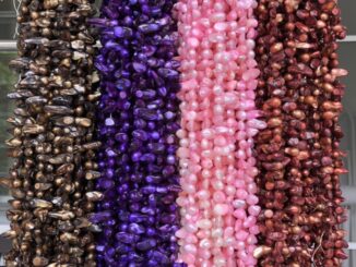 คริสตัลลูกปัด หินสี ทรงหยดน้ำ 5-25 mm.