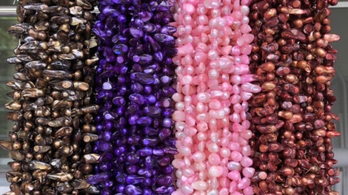 คริสตัลลูกปัด หินสี ทรงหยดน้ำ 5-25 mm.