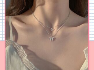 [จัดส่งในกทม] สร้อยคอ สร้อยคอโซ่เงิน แฟชั่นเกาหลีเงินผีเสื้อจี้เงินสร้อยคอผู้หญิงเครื่องประดับ