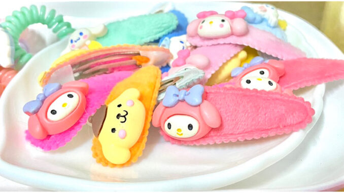 [ส่งจากไทย ] กิ๊บติดผม sanrio น่ารักขนาด 4 cm กิ๊บการ์ตูน  เครื่องประดับผม
