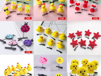 COD❤️พร้อมส่ง-กิ๊บติดผมตุ๊กตาน่ารักขนฟูความคิดสร้างสรรค์ใหญ่เป็ดเหลืองสัตว์นิ่มเด็กเครื่องประดับผม-a.one