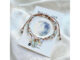 กำไลข้อมือเชือกถัก handmade (light sky)