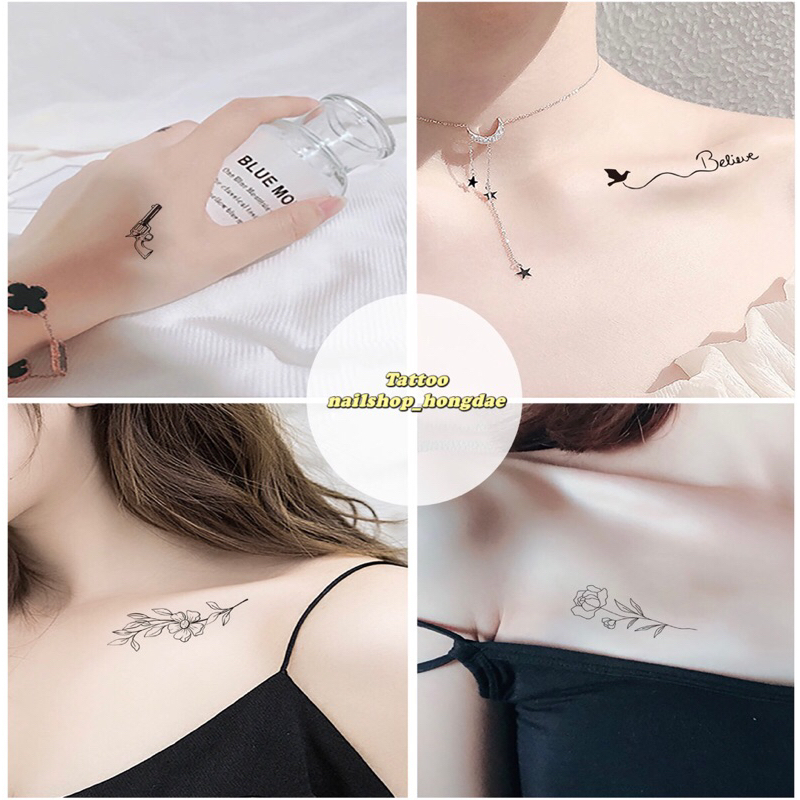 2/2 tattoo minimal Eng พร้อมส่ง