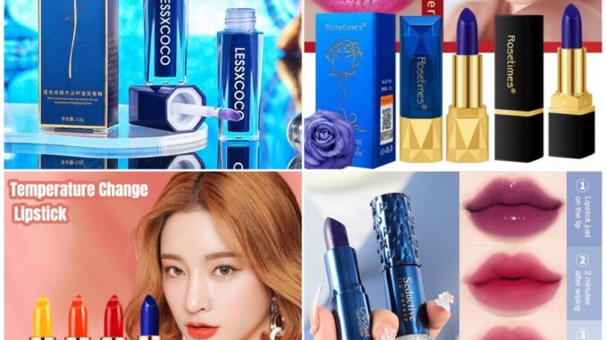 Lessxcoco ลิปสีน้ำเงิน ลิปเปลี่ยนสีตามอุณภูมิ ติดทน24ชม. ลิปสติกสีน้ำเงินเปลี่ยนสีตามอุณภูมิ ลิปไม่ติดแมส กันน้ำกันไหม้ ช่วยบำรุงริ้วรอยปากให้ชุ่มชื่นและสดใส Lessxcoco ลิปสีน้ำเงิน ลิปเปลี่ยนสีตามอุณภูมิ ติดทน24ชม. ลิปสติกสีน้ำเงินเปลี่ยนสีตามอุณภูมิ ลิปไม่ติดแมส กันน้ำกันไหม้ ช่วยบำรุงริ้วรอยปากให้ชุ่มชื่นและสดใส