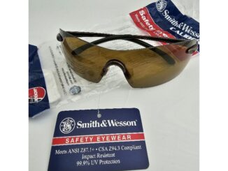 แว่นตา​ Smith​&Wesson Caliber Anti-Fog Brown Safety Glasses