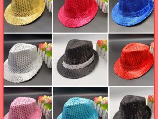 【 Bluelans 】หมวกแจ๊ส ประดับเลื่อม สําหรับเด็ก และผู้ใหญ่