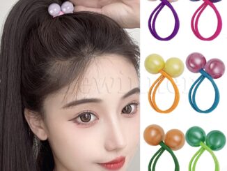 ยางรัดผม แบบยืดหยุ่น ไร้รอยต่อ สีแคนดี้ เรียบง่าย สําหรับเด็กผู้หญิง
