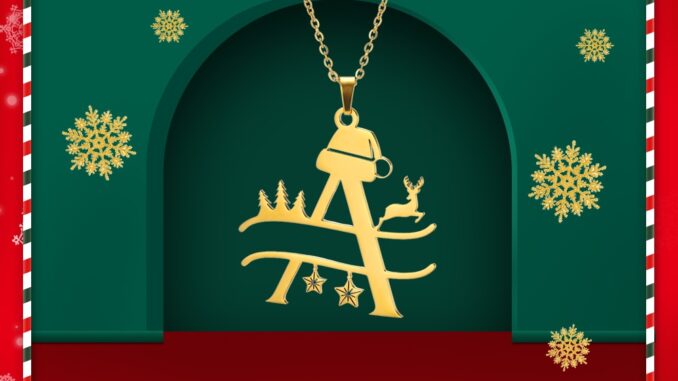 Kaijiang Kalung Surat Krismas สร้อยคอโซ่สเตนเลส จี้ตัวอักษร สีทอง สร้างสรรค์ เครื่องประดับแฟชั่น สําหรับผู้หญิง ผู้ชาย Kaijiang Kalung Surat Krismas สร้อยคอโซ่สเตนเลส จี้ตัวอักษร สีทอง สร้างสรรค์ เครื่องประดับแฟชั่น สําหรับผู้หญิง ผู้ชาย