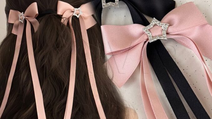 ในไทย กิ๊บติดผมริบบิ้นโบว์สีชมพูผมหางม้าสําหรับผู้หญิงน่ารักๆเข้ากับทุกการแต่งกาย.COD ในไทย กิ๊บติดผมริบบิ้นโบว์สีชมพูผมหางม้าสําหรับผู้หญิงน่ารักๆเข้ากับทุกการแต่งกาย.COD