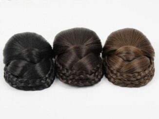 กิ๊บติดผมปลอม แบบซ่อนได้ สีดํา แบบเรียบง่าย เครื่องประดับ สําหรับผู้หญิง