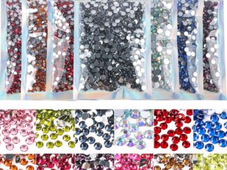 ขายส่ง หินคริสตัลเรซิ่น พลอยเทียม แบบใส สําหรับตกแต่งเล็บ DIY