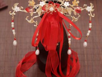 เครื่องประดับผม ประดับโบว์ ลายดอกไม้ สไตล์โบราณ อุปกรณ์เสริม สําหรับผู้หญิง