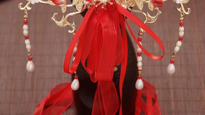 เครื่องประดับผม ประดับโบว์ ลายดอกไม้ สไตล์โบราณ อุปกรณ์เสริม สําหรับผู้หญิง เครื่องประดับผม ประดับโบว์ ลายดอกไม้ สไตล์โบราณ อุปกรณ์เสริม สําหรับผู้หญิง