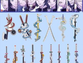 พวงกุญแจ จี้เข็มกลัด รูปการ์ตูนอนิเมะ Demon Slayer เหมาะกับของขวัญ สไตล์ญี่ปุ่น