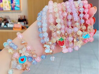 เกาหลี คริสตัล เดซี่ ดอกไม้ ผีเสื้อ พู่ สร้อยข้อมือ ผู้หญิง สร้อยข้อมือ เครื่องประดับ อุปกรณ์ของขวัญวันแม่