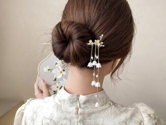 กิ๊บติดผม ประดับพู่ สีขาวบริสุทธิ์ สไตล์จีนย้อนยุค เครื่องประดับ สําหรับผู้หญิง