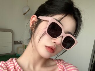แว่นตากันแดด กรอบสี่เหลี่ยม ขนาดใหญ่ สีชมพูกุหลาบ แบบเรียบง่าย แฟชั่นสไตล์เกาหลี สําหรับผู้หญิง